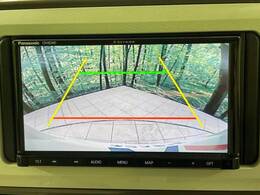 【バックカメラ】駐車時に後方がリアルタイム映像で確認できます。大型商業施設や立体駐車場での駐車時や、夜間のバック時に大活躍！運転スキルに関わらず、今や必須となった装備のひとつです！