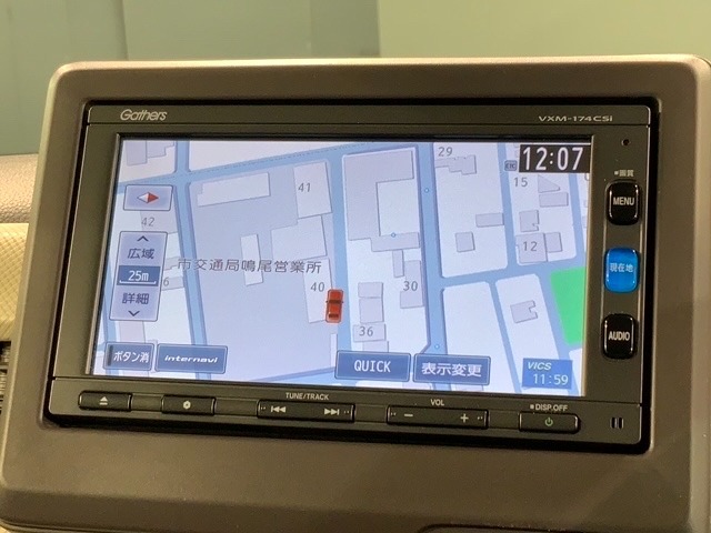 ギャザズナビ搭載です。知らない道も安心ですね！