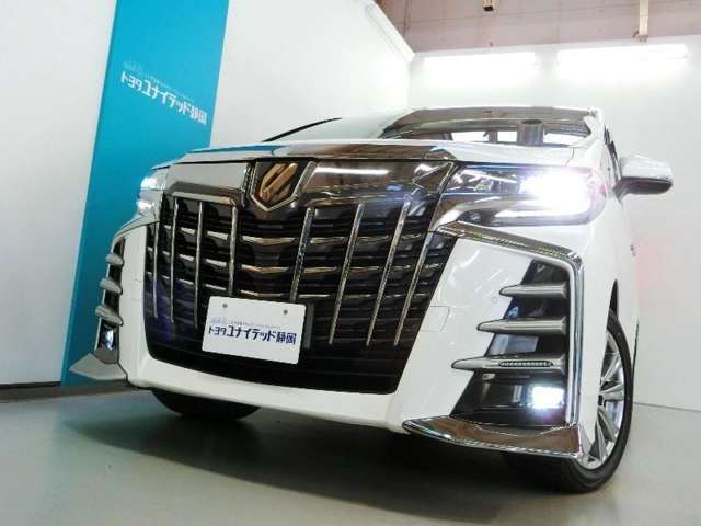LEDヘッドライトが夜道を照らします。