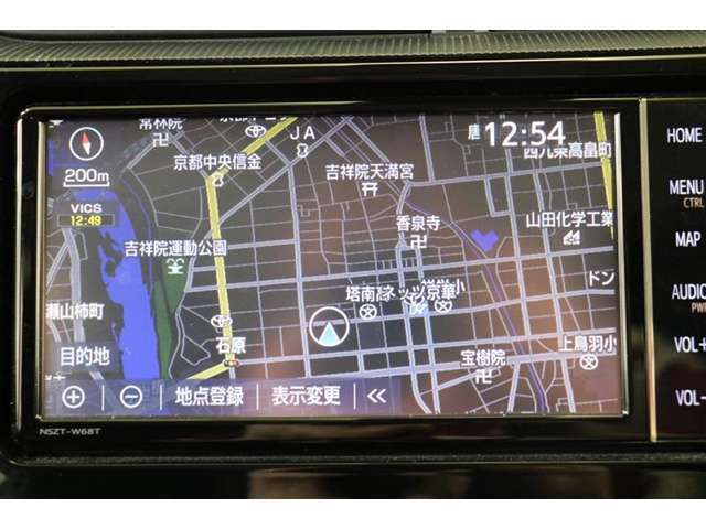 純正7インチSDナビ。CD・DVD・SD・高画質で鮮明な映像が楽しめるフルセグTV対応です。
