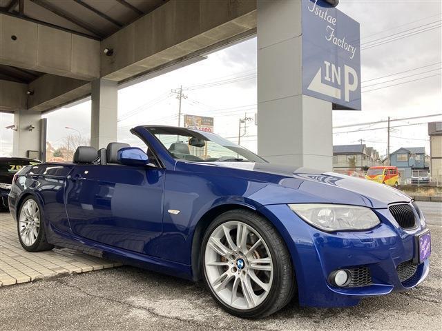 E93 335i　カブリオレ　後期　DCT　ルマンブルーが入庫致しました。ご購入後のメンテナンスも元BMW正規ディーラーメカニック在籍の「つたえファクトリー」にお任せ下さい！