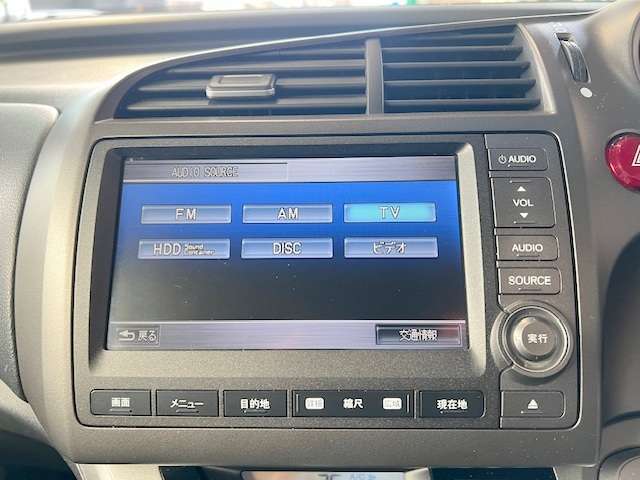 純正HDDナビ付き！DVD再生、フルセグTV、バックモニターと装備が充実しております！