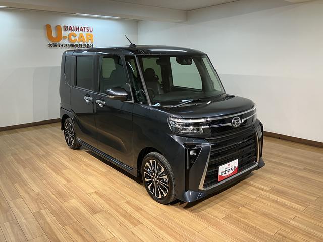 R7/4登録　届出済未使用車♪　ターボエンジンでバックカメラ装備！渋いクロムグレーメタリック色ですのでカッコよくて上品なタントカスタムRSです、用品5.5万円キャンペーン対象車ですので早い者勝ちですよ
