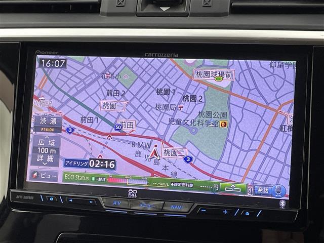 【純正ナビ】専用設計で車内の雰囲気にマッチしたナビが装備されています！利用時のマップ表示は見やすく、いつものドライブがグッと楽しくなります！