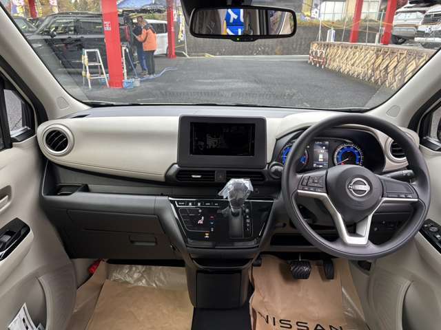 開けた視界で安心して運転できます！