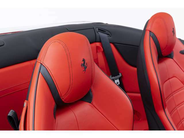 外装色はNero Daytona、内装色はRosso Ferrariの組み合わせでございます。