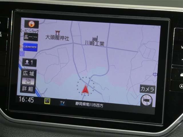 【8インチ純正ナビ】純正ナビを装備。タッチパネル式で使いやすく、詳細地図により目的地をピンポイントで設定できます。初めての道でも迷いにくく、ロングドライブも快適ですよ♪