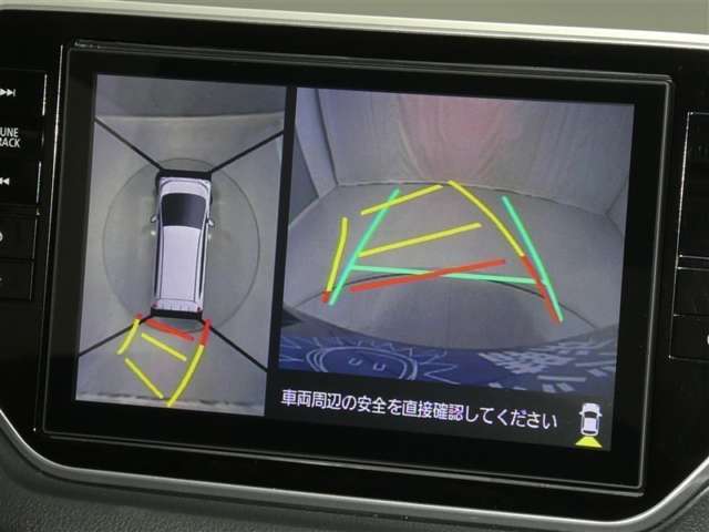 【バックカメラ】駐車時に後方がリアルタイム映像で確認できます。大型商業施設や立体駐車場での駐車時や、夜間のバック時に大活躍！運転スキルに関わらず、今や必須となった装備のひとつです！