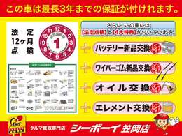上記に加えしっかりと整備してお渡しします