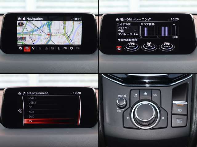 ナビやオーディオ、ご自身の運転記録やメンテナンスログを表示する「マツダコネクト」を搭載。人間工学に基づき、自然な位置に搭載されております。もちろんBluetooth等のオーディオにも対応しております。