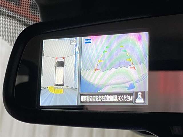☆全方位モニター付きです。車両を上から見たような映像をディスプレイオーディオ画面に表示。運転席からの目視だけでは見にくい、車両周辺の状況をリアルタイムでしっかり確認できます☆
