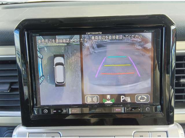 全方位カメラ、バックカメラ付いてますので駐車楽々です！