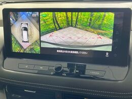 【アラウンドビューモニター】専用のカメラにより、上から見下ろしたような視点で360度クルマの周囲を確認することができます☆死角部分も確認しやすく、狭い場所での切り返しや駐車もスムーズに行えます。