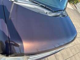 ボンネット：雹害跡