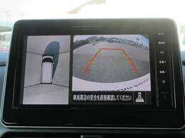 〔MOD付アラウンドビュー〕自車を上から見下ろす様な映像が映し出される全周囲型アラウンドビューモニターには移動物検知も付いており車庫入れも安心楽々ですね！
