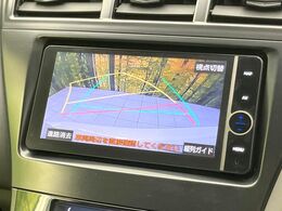 【バックカメラ】駐車時に後方がリアルタイム映像で確認できます。大型商業施設や立体駐車場での駐車時や、夜間のバック時に大活躍！運転スキルに関わらず、今や必須となった装備のひとつです！