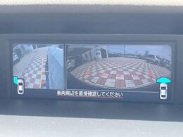 【フロント＆サイド＆バックカメラ】ドライバーから見にくい死角部分を映像で確認できるカメラを各所に装着。見通しがきかない場所や住宅密集地などを運転することが多い人におすすめの安心装備です。