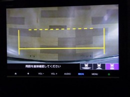バックカメラの画像です。ガイドラインがスムースな車庫入れをサポートいたします！車庫入れの安心感がアップしますね☆