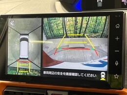 【パノラマモニター】専用のカメラにより、上から見下ろしたような視点で360度クルマの周囲を確認することができます☆死角部分も確認しやすく、狭い場所での切り返しや駐車もスムーズに行えます。