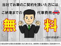 ※貸出条件は現在任意保険に加入踏み又は納車前に任意保険のご契約条件です。