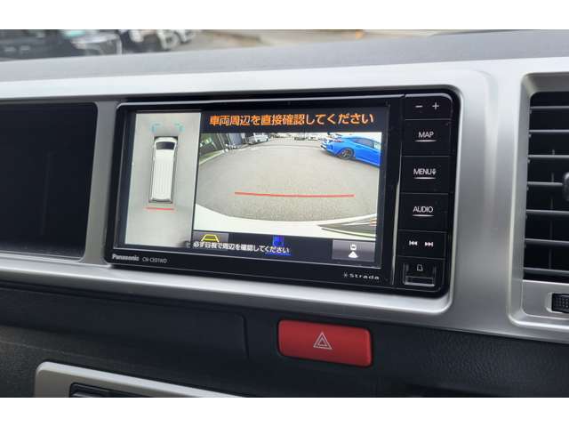 安心のパノラミックビューモニターも装備！