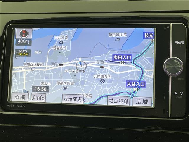 【純正ナビ】専用設計で車内の雰囲気にマッチしたナビが装備されています！利用時のマップ表示は見やすく、いつものドライブがグッと楽しくなります！