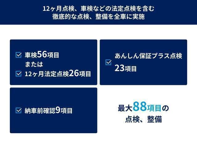 当車両は納車前に正規店のメカニックによる車検または12ヶ月点検整備をさせて頂いてから納車を致します。消耗品やオイル類のチェックをし、必要箇所の交換修繕をいたします。後から費用が増えることは御座いません