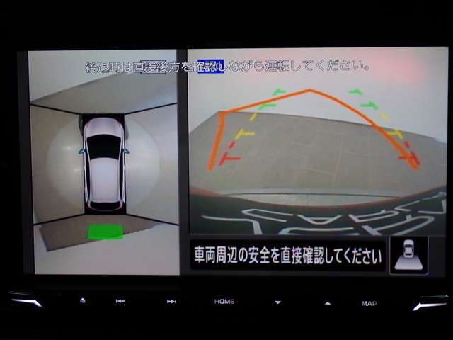 バックカメラも付いています。駐車の時に便利なのはもちろんの事、後方死角にいる子供たちに気が付くことができるので安心安全ですね
