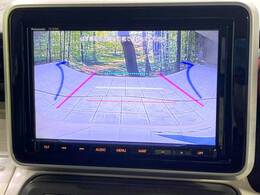 【バックカメラ】駐車時に後方がリアルタイム映像で確認できます。大型商業施設や立体駐車場での駐車時や、夜間のバック時に大活躍！運転スキルに関わらず、今や必須となった装備のひとつです！