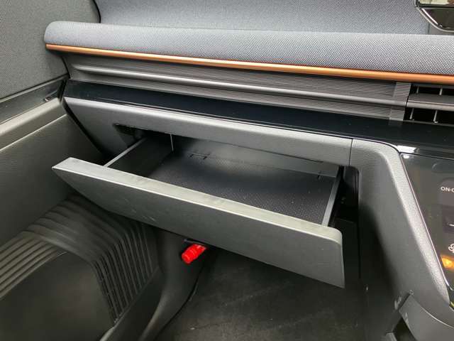 助手席の目の前にありちょっとしたものを入れとけます