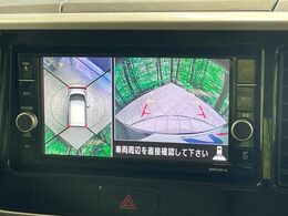 【アラウンドビューモニター】専用のカメラにより、上から見下ろしたような視点で360度クルマの周囲を確認することができます☆縦列駐車や幅寄せ時に活躍してくれます♪