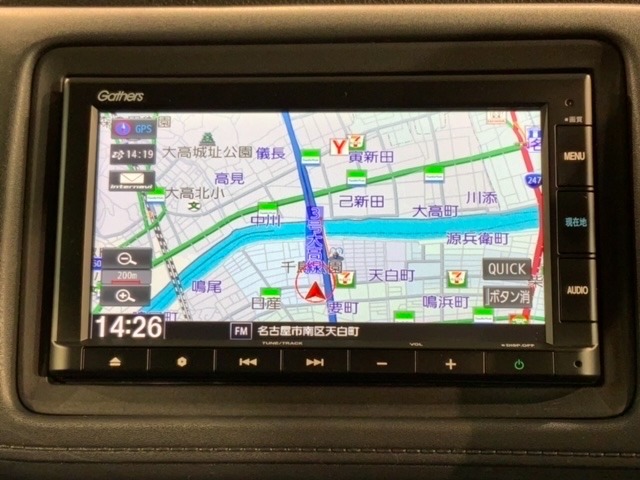 ギャザズナビ搭載です。知らない道も安心ですね！