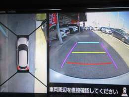 お車を上から見下ろしたような視点で駐車できる便利な全方位モニターも装備しています！