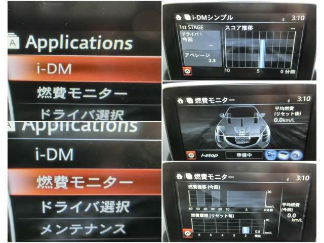 iDMといった運転スキル向上を支援するシステムも搭載され、燃費モニターと合わせて、車を通して運転技術アップ↑↑↑