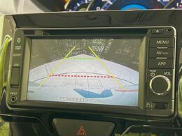 【バックカメラ】駐車時に後方がリアルタイム映像で確認できます。大型商業施設や立体駐車場での駐車時や、夜間のバック時に大活躍！運転スキルに関わらず、今や必須となった装備のひとつです！