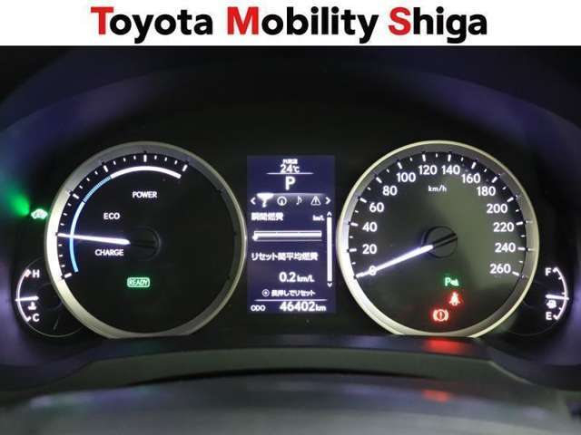 ドライバーのお好みに合わせて表示を変えられるメーターです。メーター照度コントロール付ですので昼夜問わず見やすいメーターです。