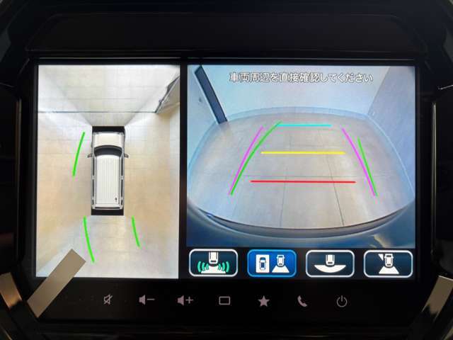 Bluetooth接続可能なナビ。TVは勿論DVD再生も可能です。バックギアに入れると360°カメラ＆バックモニターも！