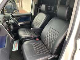 フロントシート　レザー調シートカバー