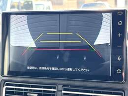 【バックカメラ】駐車時に後方がリアルタイム映像で確認できます。大型商業施設や立体駐車場での駐車時や、夜間のバック時に大活躍！運転スキルに関わらず、今や必須となった装備のひとつです！