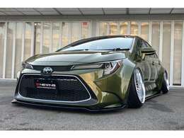 オーバーフェンダー加工、オールペイント、エアサス、フルエアロ、深リムアルミと完成された車輛です