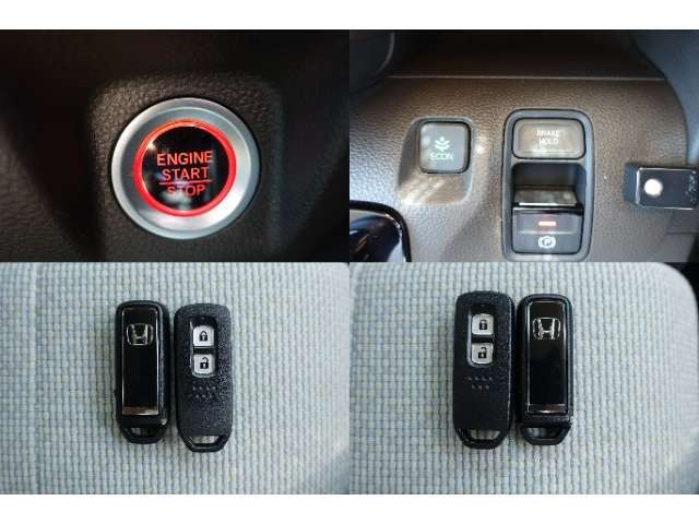 ☆ECONモード☆車全体を低燃費モードに自動制御☆ホンダスマートキー☆ポケットやバックに携帯していればボタン一つで施錠＆解除☆