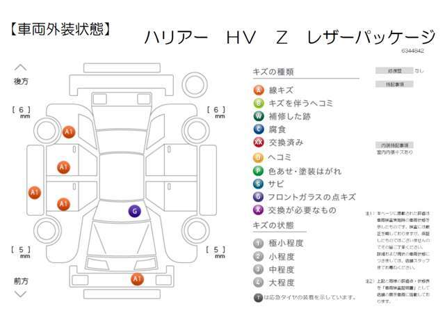 【車両検査証明書】クルマに詳しくない方にも安心していただけるよう点数表記しております！（総合評価→11段階評価、内装・外装→5段階評価）定期的に第三者機関によるチェックも実施しています♪