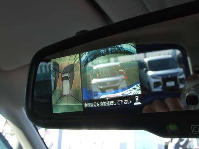 マルチアラウンドモニター内蔵のルームミラーです。