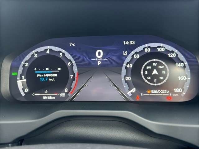 【デジタルスピードメーター】アナログ形式とは違い液晶パネルやLEDを用いることから正確な速度を知ることが可能です！