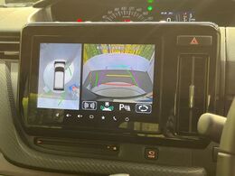 【全方位モニター用カメラ】専用のカメラにより、上から見下ろしたような視点で360度クルマの周囲を確認することができます☆死角部分も確認しやすく、狭い場所での切り返しや駐車もスムーズに行えます。