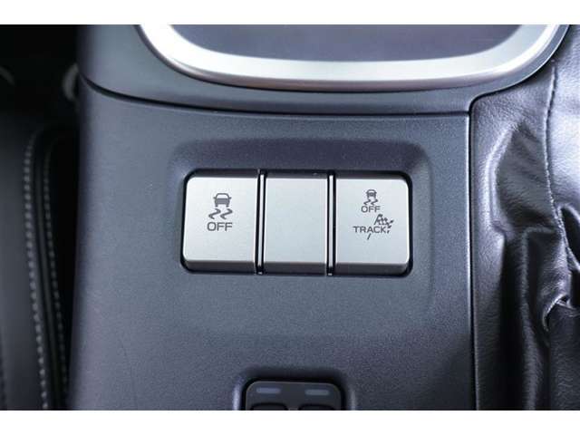 車両安定性を制御するVSCと、滑りやすい路面での発進や加速時の空転を制御するTRCのOFFスイッチです。