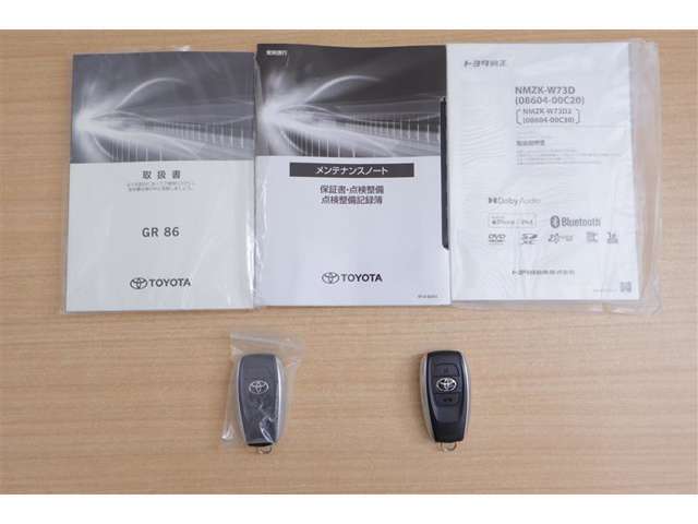 取扱説明書、メンテナンスノート完備。スマートキーは2個となります♪