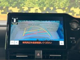 【バックカメラ】駐車時に後方がリアルタイム映像で確認できます。大型商業施設や立体駐車場での駐車時や、夜間のバック時に大活躍！運転スキルに関わらず、今や必須となった装備のひとつです！