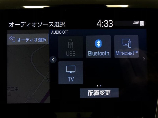 ラジオ、フルセグテレビ、CD再生、DVD再生、SD再生(音楽/動画)、SD録音(別途SDカードが必要です)、Bluetoothオーディオが使用可能です。詳しい仕様についてはスタッフまで。