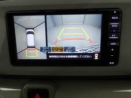 バックモニターで後方確認を助けます。
